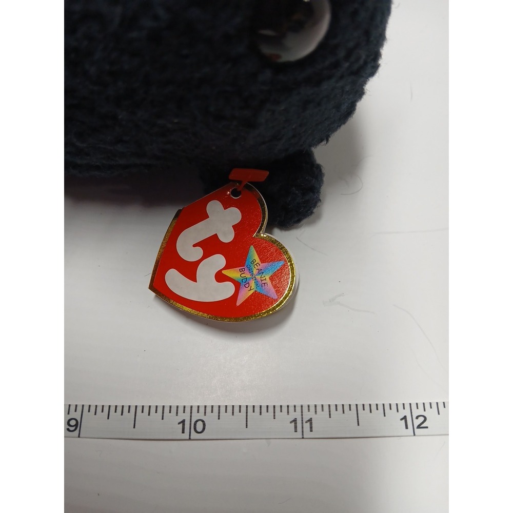 Ty Beanie Buddy - CINDERS the Bear (12 Inch) NEW MWMTs Plush Stuffed Animal Toy - Picture 6 of 11